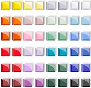 48 pcs fridge magnets refrigerator magnets,24 colors cute fridge magnets decorative whiteboard magnets for kitchen office magnets locker colorful glass magnets