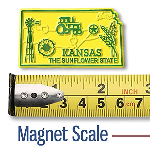 Original U.S. State Magnet Set by Classic Magnets, 51-Piece Vintage Magnet Set, Collectible Souvenirs Made in The USA