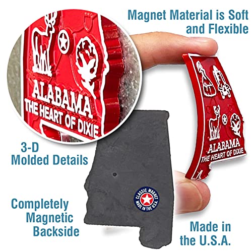 Original U.S. State Magnet Set by Classic Magnets, 51-Piece Vintage Magnet Set, Collectible Souvenirs Made in The USA