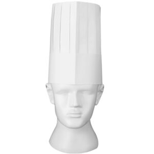 WILLBOND 12 Pcs Chef Hat Set 9 Inch Disposable Paper Chef Tall Hats Adjustable White Chef Hat for Men Women, Kitchen Cooking Chef Hat for Food Restaurants, Home Kitchen, Birthday Party