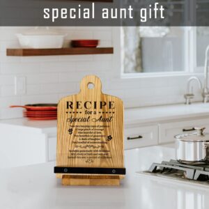 Aunt Gifts, Auntie Gifts from Niece or Nephew, Birthday Mother's Day Gift, Recipe Book Holder Gift, Cookbook Stand for Kitchen Gift for Aunt