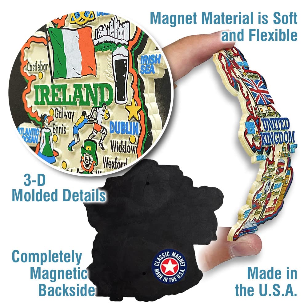 Mexico Jumbo Country Map Magnet by Classic Magnets, Collectible Souvenirs Made in The USA