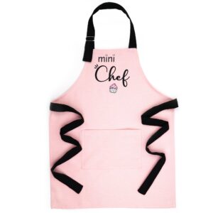 Aprons Mother Daughter Cooking Mommy and Me Matching Aprons Mother's Day Gift Chef Kitchen Adult and Kid Baking (Adult and 3-7 years)