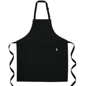 pookie home premium plain aprons for women with pockets, color kitchen aprons for cooking- water/stain resistant chefs apron