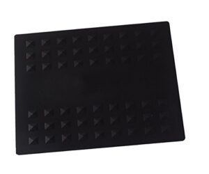 colortrak heat-resistant styling station mat, silicone mat prevents work surfaces from heat damage of styling tools, prevent tool from falling or slipping, black, 9 x 11 inches