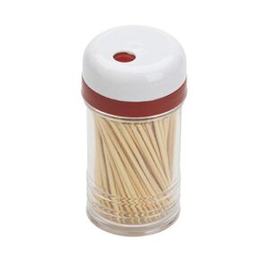 Goodcook Touch Shake-A-Pick Toothpick Dispenser, Small, White/Black