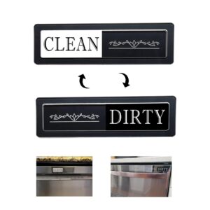 moonoon clean dirty magnet for dishwasher,dirty clean dishwasher magnet sign for kitchen organization and storage,slide indicator to show dishes/washing machine clean or dirty/refrigerator magnet