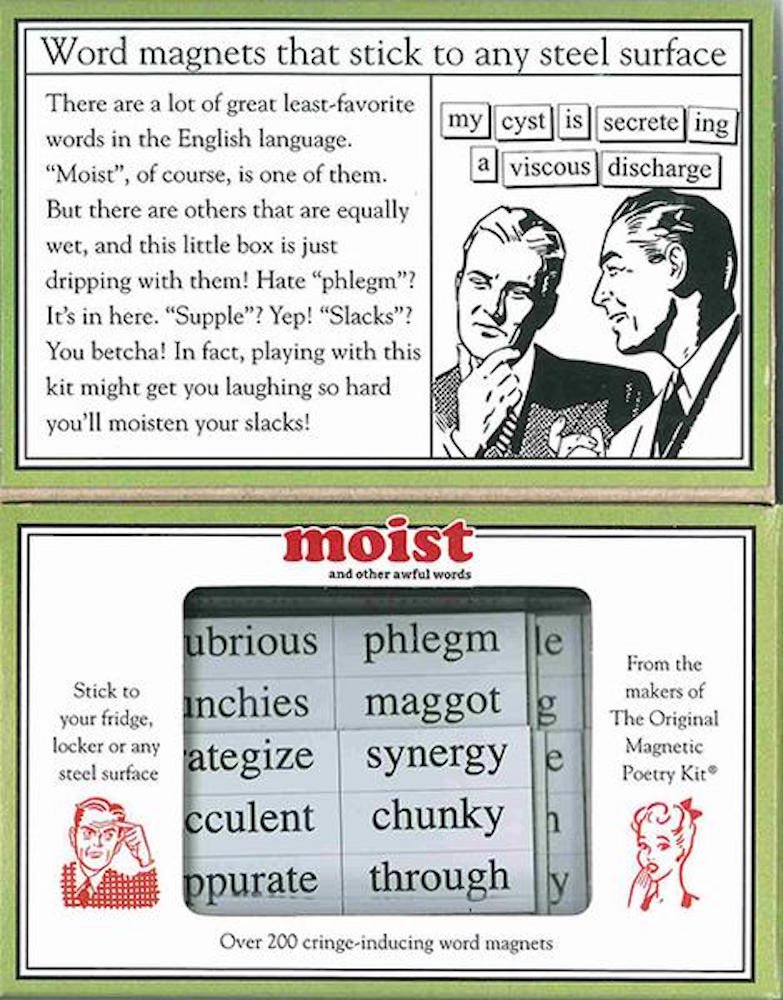 Magnetic Poetry - Moist Kit - Uncomfortable Words for Your Refrigerator - Write Poems and Letters on The Fridge - Made in The USA