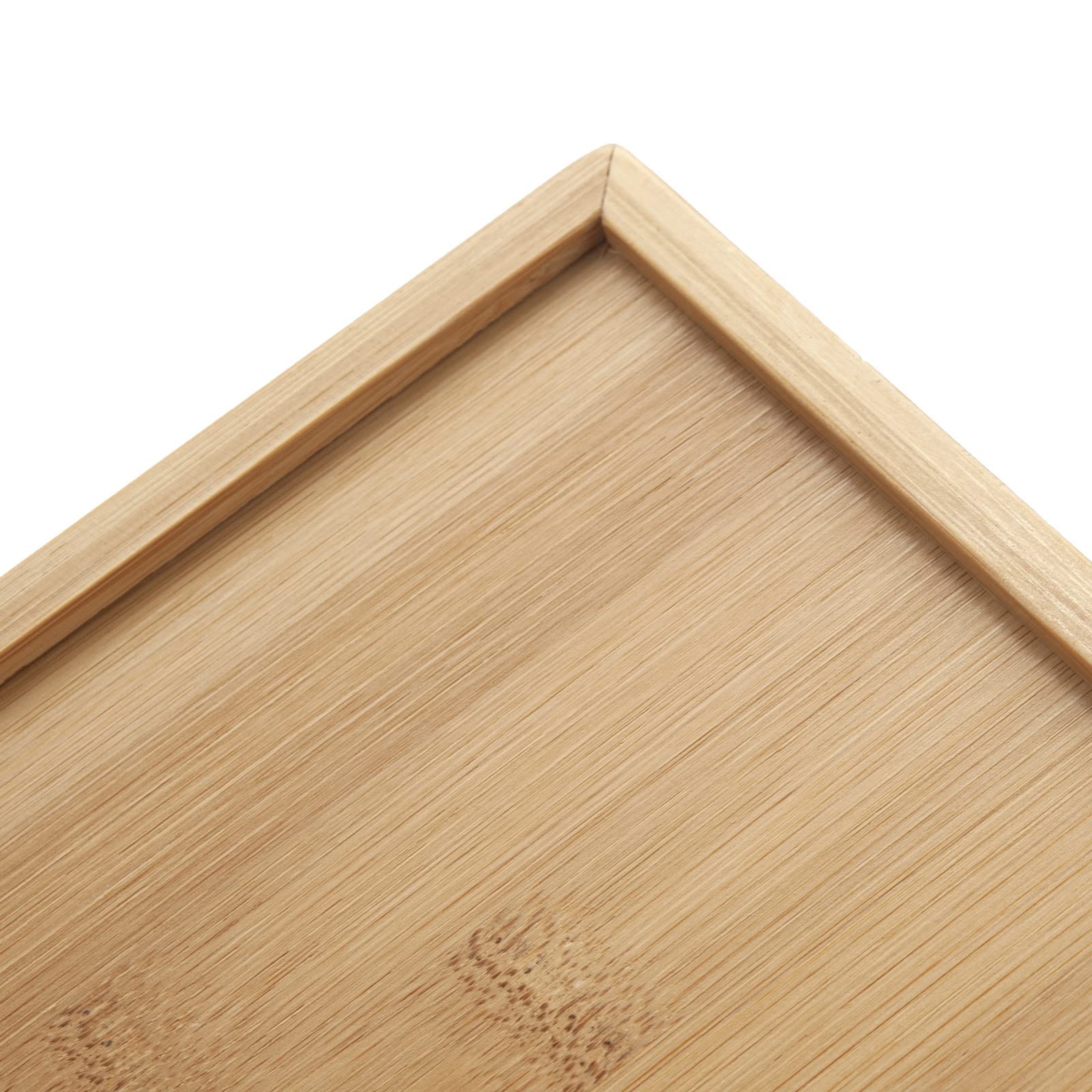 Bamboo Napkin Holder Square, 7.5" x 7.5" x 2.5", Wood Napkin Tray, Wooden Guest Towel Holder for Kitchen Table Countertop