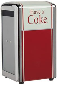 tablecraft coca-cola have a coke napkin dispenser small