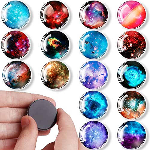 FINDMAG 24 Pack Refrigerator Magnets Decorative, Whiteboard Magnets, Glass 3D Cute Fridge Magnets, Small Magnets for Fridge, Office, Home, Kitchen, Cabinet, Whiteboard, Photo, Message, Gift