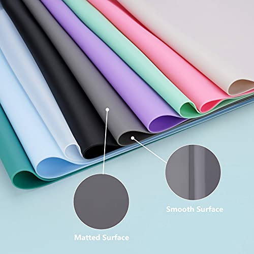 Gartful 2Pcs Extra Large Silicone Mats for Countertop, 28" by 20" Multipurpose Mat, Counter Table Protector, Desk Saver Pad, Placemat Nonstick Nonskid Heat-Resistant Pad, Translucent