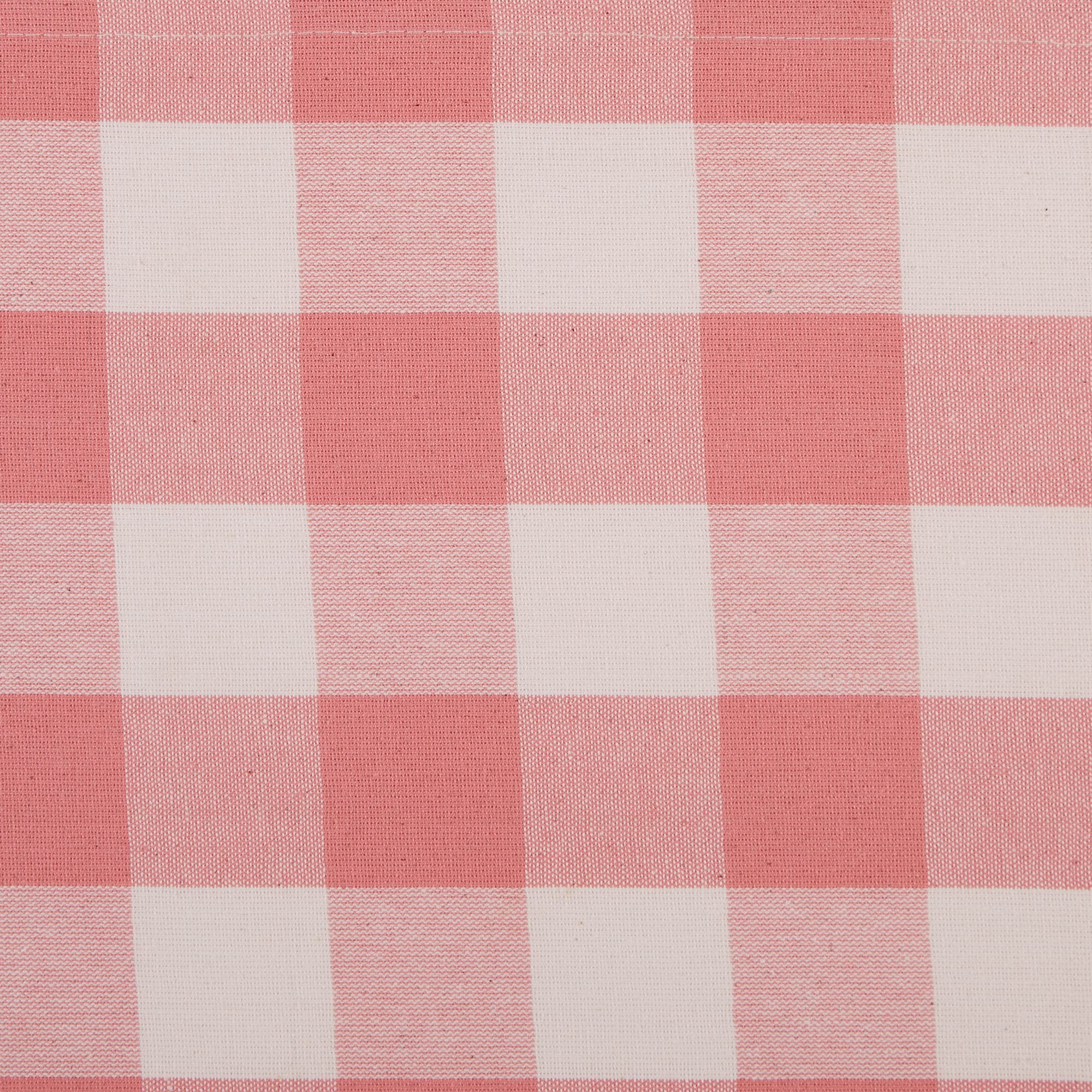 DII Buffalo Check Collection, Classic Farmhouse Table Runner, 14x72, Pink & White
