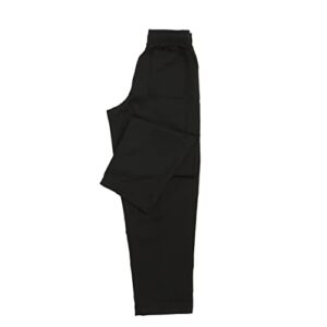 Chef Works Men's Essential Baggy Zip-Fly Chef Pants, Black, Large