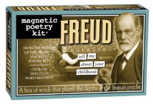 magnetic poetry - freud kit - words for refrigerator - write poems and letters on the fridge - made in the usa