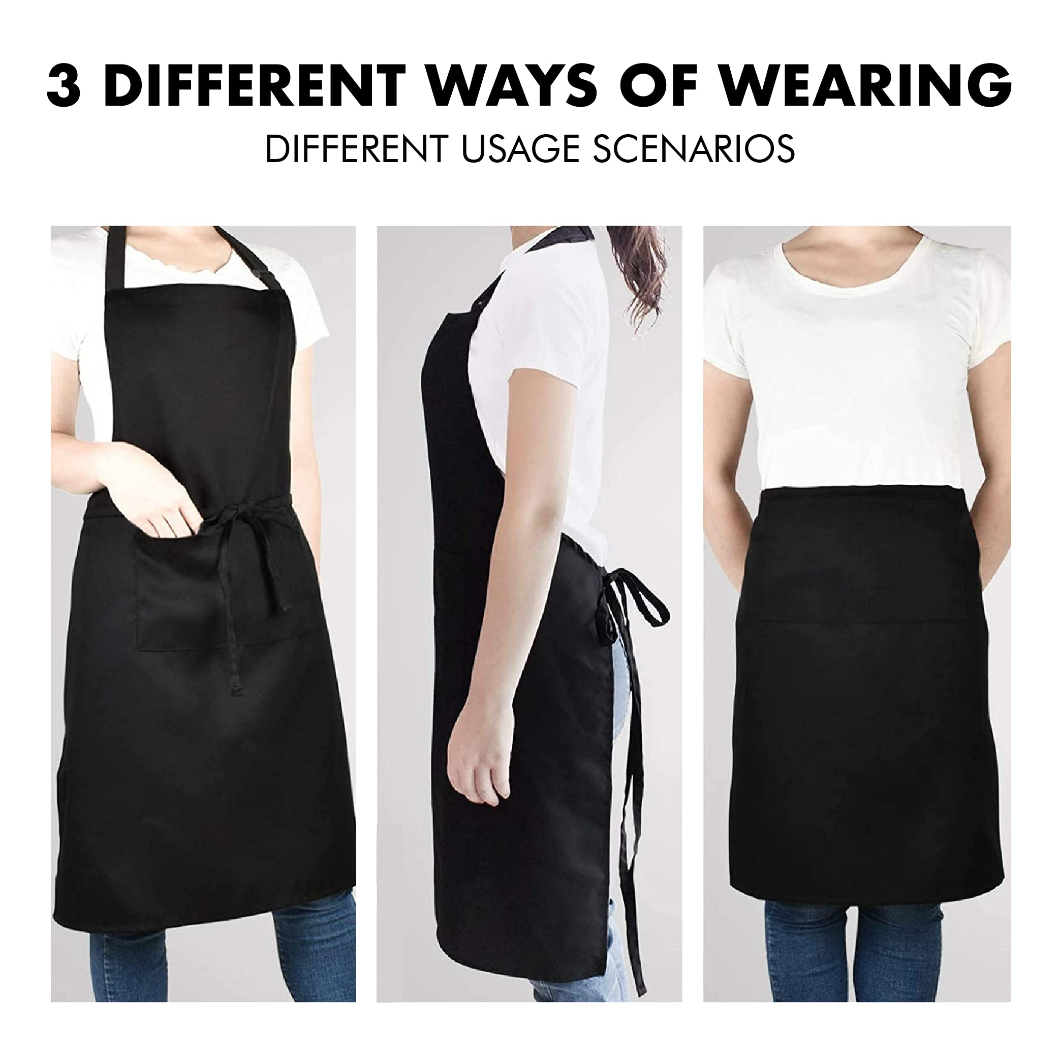 XBPDMWIN Funny Aprons for Women - Cute Kitchen Aprons with 2 Pockets for Cooking Baking - Birthday, Valentines Day, Mother's Day Apron Gifts for Mom Wife Girlfriend Aunt Grandma