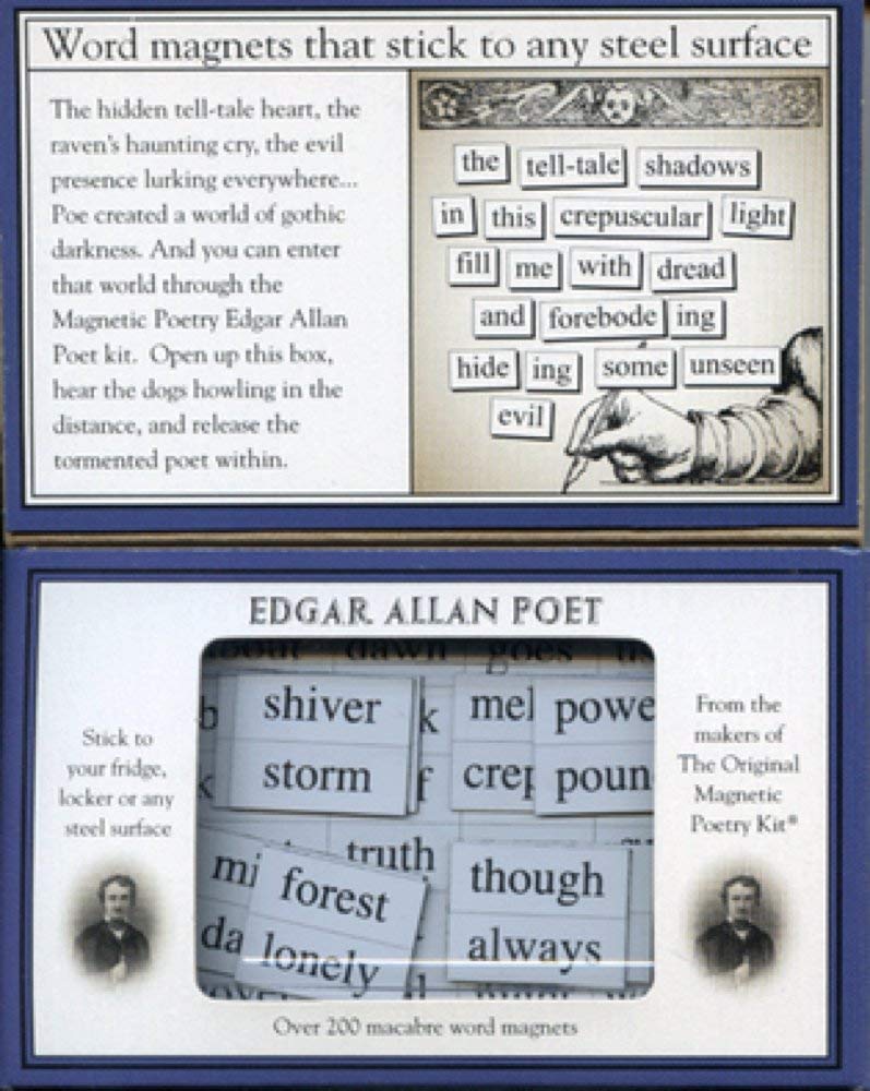 Magnetic Poetry - Edgar Allan Poet Kit - Words for Refrigerator - Write Poems and Letters on The Fridge - Made in The USA