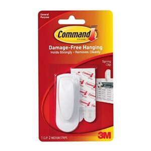command spring clip 1 clip and 2 adhesive (6 pack)