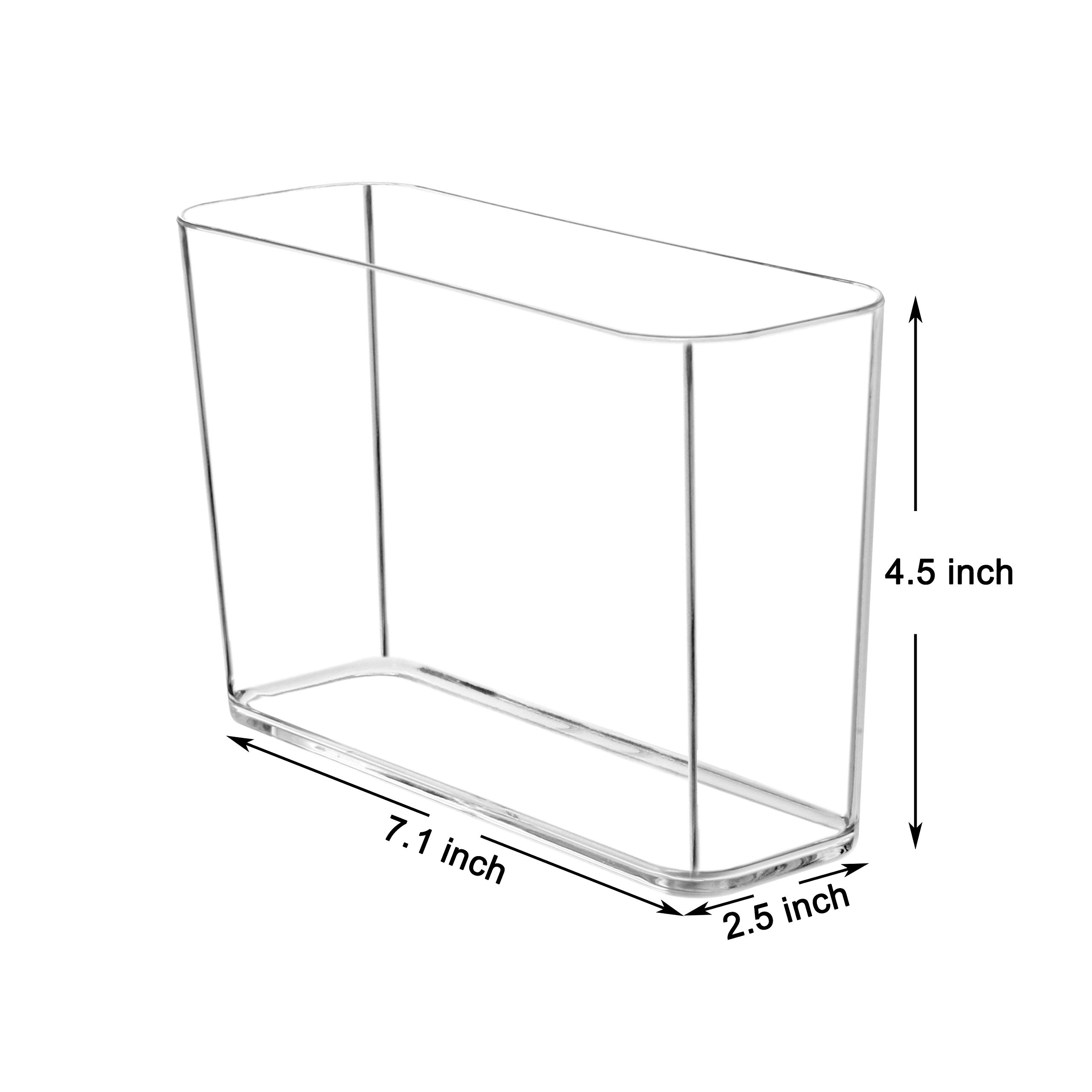 Youngever 2 Pack Clear Plastic Napkin Holders