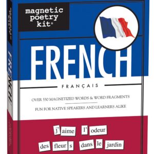 Magnetic Poetry - French Kit - Words for Refrigerator - Write Poems and Letters on the Fridge - Made in the USA