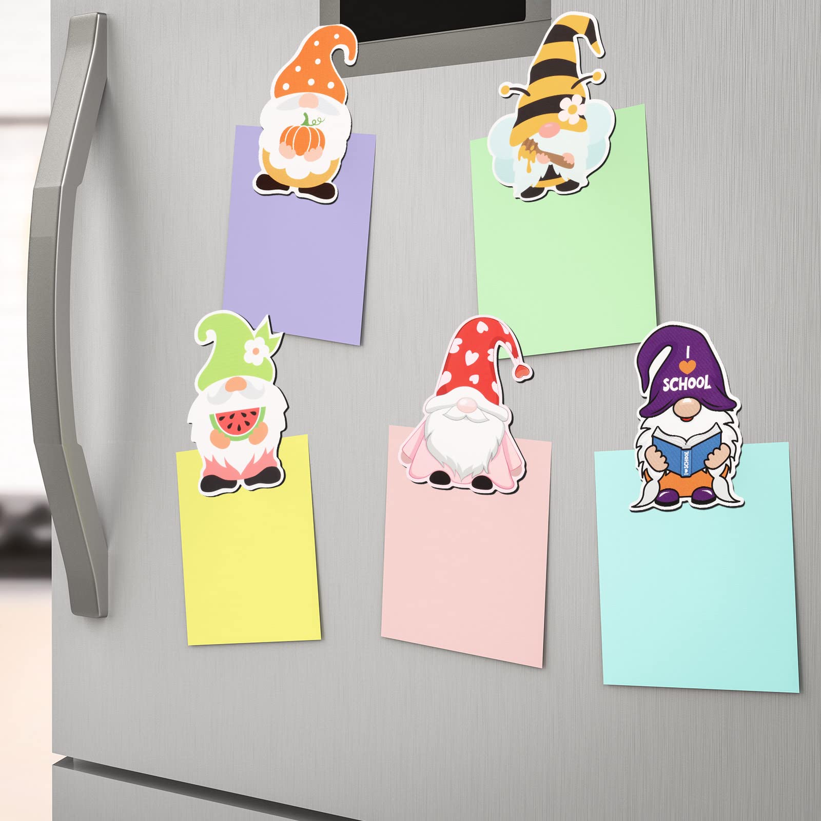 24 Pcs Holiday Magnets Seasonal Gnome Refrigerator Magnets Christmas New Year Valentines Fridge Magnet St Patrick Easter Spring Patriotic Gnomes Decorations for Home Kitchen Garage Locker Dishwasher