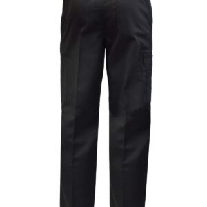 Natural Uniforms Classic 6 Pocket Black Chef Pants with Multi-Pack Quantities Available (3, Medium)