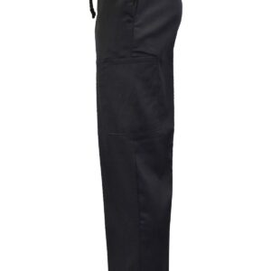 Natural Uniforms Classic 6 Pocket Black Chef Pants with Multi-Pack Quantities Available (3, Medium)