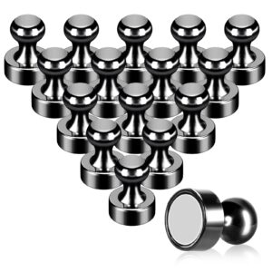 pack of 16 small fridge magnets black refrigerator magnets metal magnets for whiteboard fridge kitchen office school adults