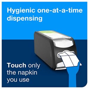 Tork Xpressnap Fit® Counter Napkin Dispenser Black N14, Signature Range, One-at-a-time Dispensing, 5.6" x 4.8" x 12.8", 7432000