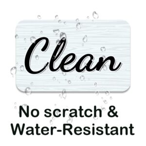 Kiterest Dishwasher Magnet Clean Dirty Sign,Double Sided Magnet with Magnetic Plate,White & Black Kicthen Indicator Simple Wood Clean Dirty Magnet for Dishwasher