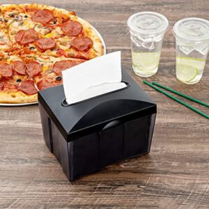 Restaurantware 7.5 x 6 x 6.3 Inch Napkin Holders, 1 Rectangle Napkin Dispenser - Tabletop, Easy Access, Gray Plastic Commercial Napkin Dispensers, Refillable, For Countertops