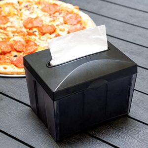 Restaurantware 7.5 x 6 x 6.3 Inch Napkin Holders, 1 Rectangle Napkin Dispenser - Tabletop, Easy Access, Gray Plastic Commercial Napkin Dispensers, Refillable, For Countertops