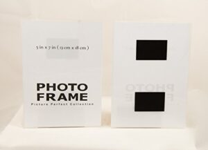 photo booth frames - 5x7 inch acrylic magnetic photo frame, sign holder fridge magnet picture frame (10 pack)
