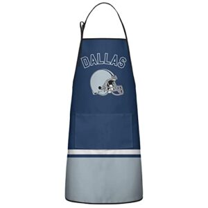 Football Fan Aprons for Men Women with 2 Pockets Cooking Kitchen Aprons, Funny Apron Gifts for Dad, Father