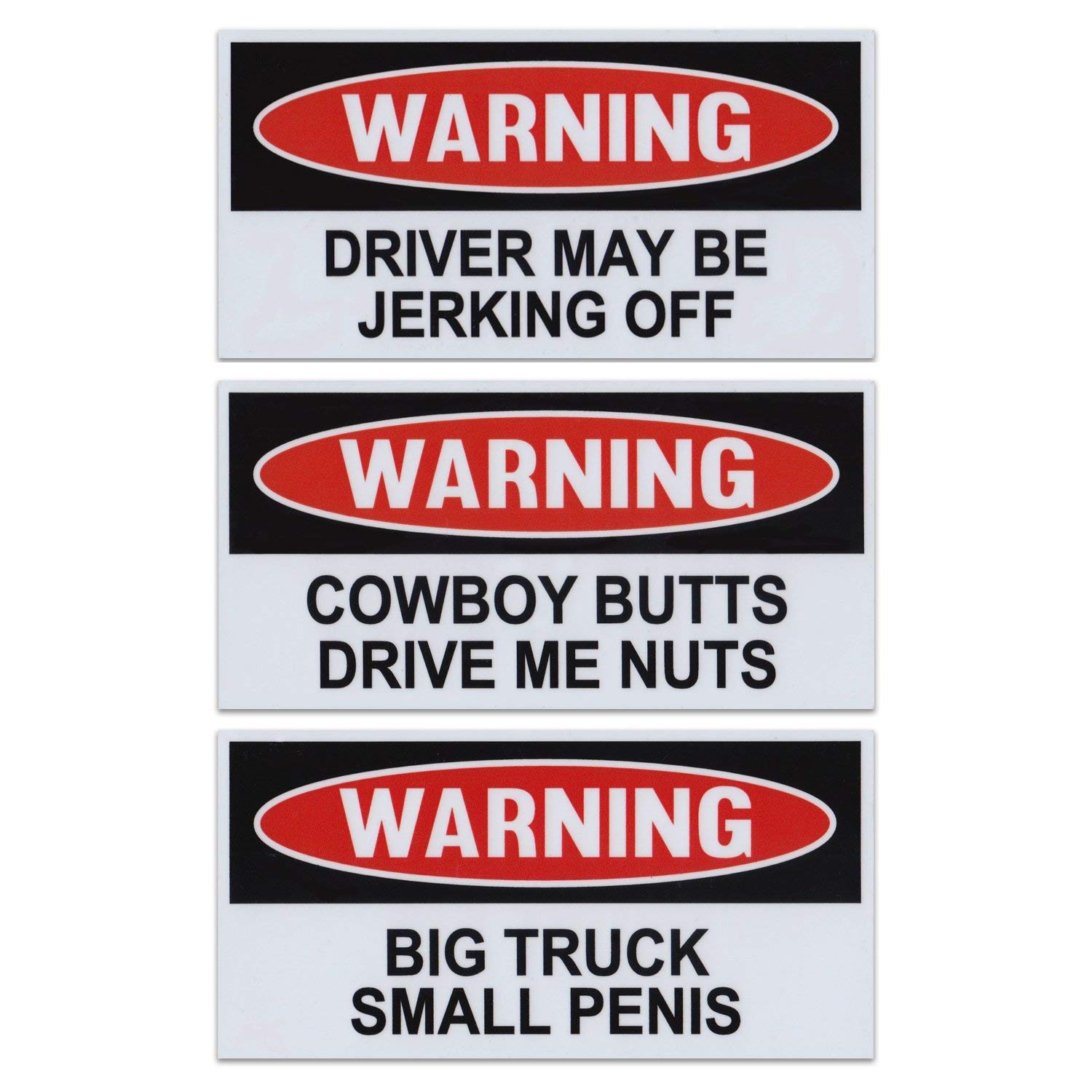 Funny Warning Magnets, Practical Joke Combo Kit, 3 Magnets, for Jokes, Gags, Pranks