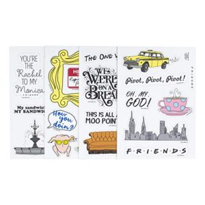 paladone friends tv show quotes and icon magnets for refrigerators and lockers (set of 25), central perk, pivot, you are my lobster