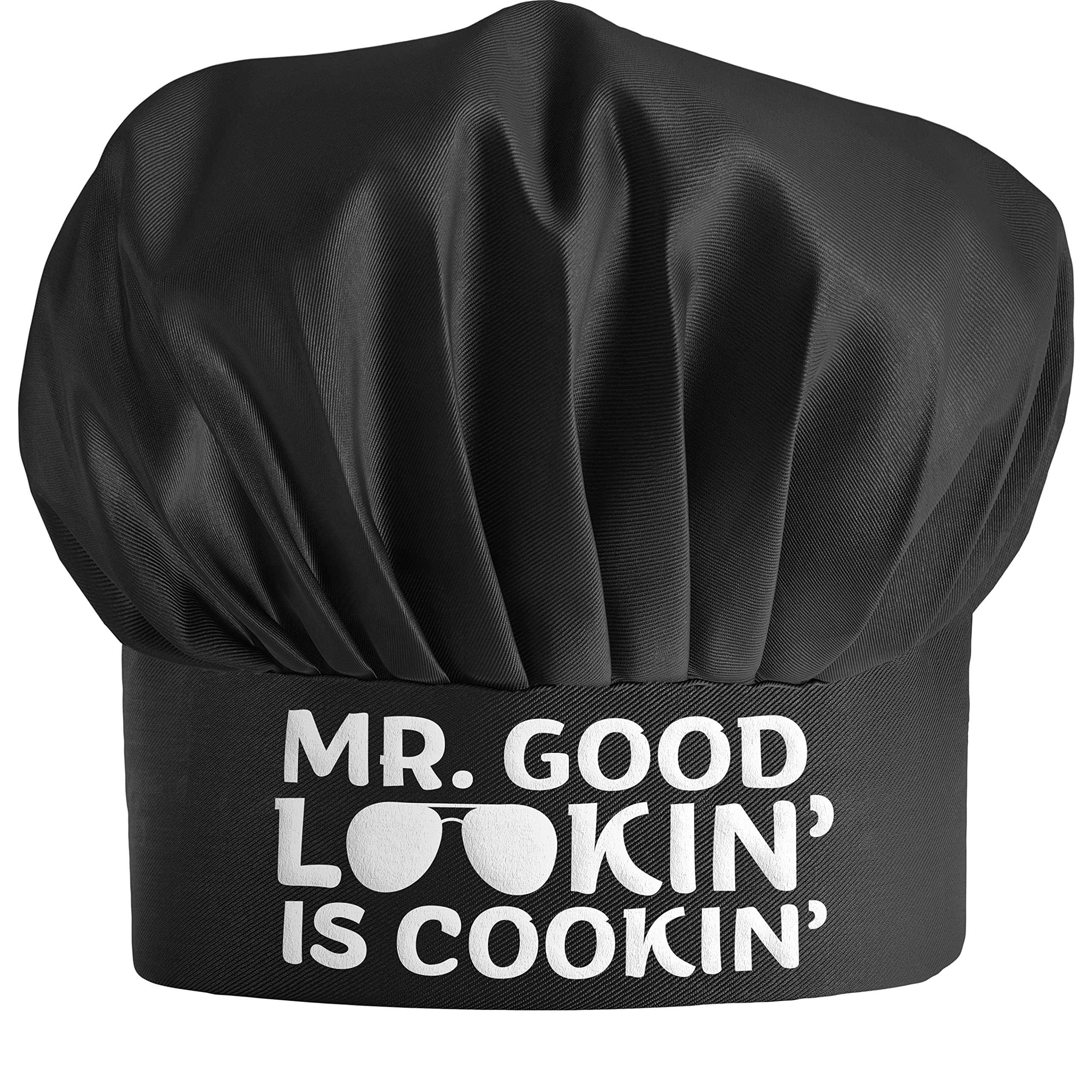 Funny Chef Hat - Don't F with The Chef - Adjustable Kitchen Cooking Hat for Men & Women Black