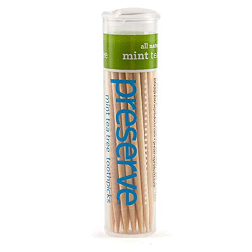 Preserve Toothpicks, Mint Tea Tree, 24 canisters