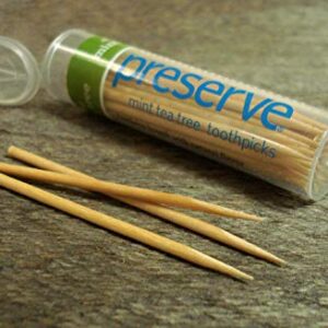 Preserve Toothpicks, Mint Tea Tree, 24 canisters