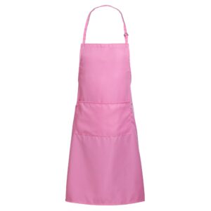 zihuatailor light pink apron for women with pockets | lightweight and adjustable womens apron