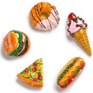 Aiuwo Refrigerator Magnets for Fridge Magnets,Cute Magnets Kitchen Decoration Kitchenware,Perfect for Refrigerators, Whiteboards, Maps and Other Magnetic Items (A-Food (5PCS))