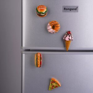 Aiuwo Refrigerator Magnets for Fridge Magnets,Cute Magnets Kitchen Decoration Kitchenware,Perfect for Refrigerators, Whiteboards, Maps and Other Magnetic Items (A-Food (5PCS))