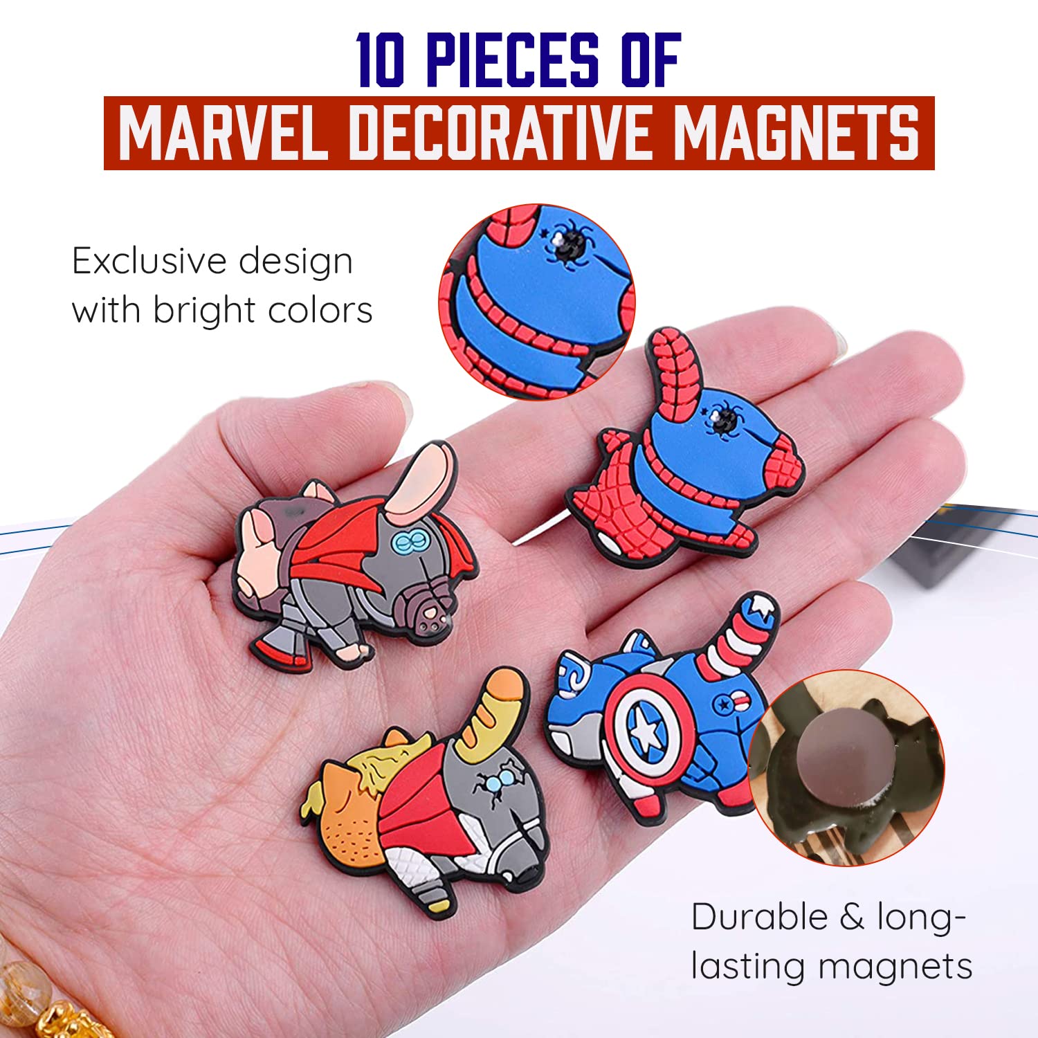 Exclusive Cat Butt Refrigerator Magnets | Superhero Cats Butts Fridge Magnets | Marvel Legends Cute Magnets | Marvel Gifts for cat Lovers