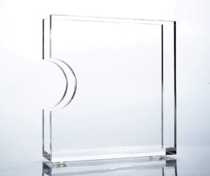 acrylic napkin holder for tables - clear napkin holders for wedding lunch dinner - vertical space saving - safe sturdy - modern contemporary elegant, 6.25 in x 6.25 in