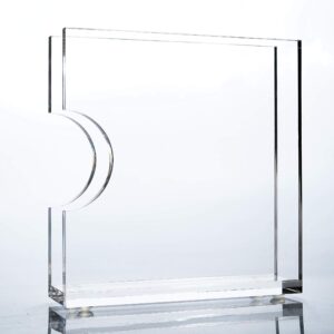 Acrylic Napkin Holder for Tables - Clear Napkin Holders For Wedding Lunch Dinner - Vertical Space Saving - Safe Sturdy - Modern Contemporary Elegant, 6.25 In x 6.25 In