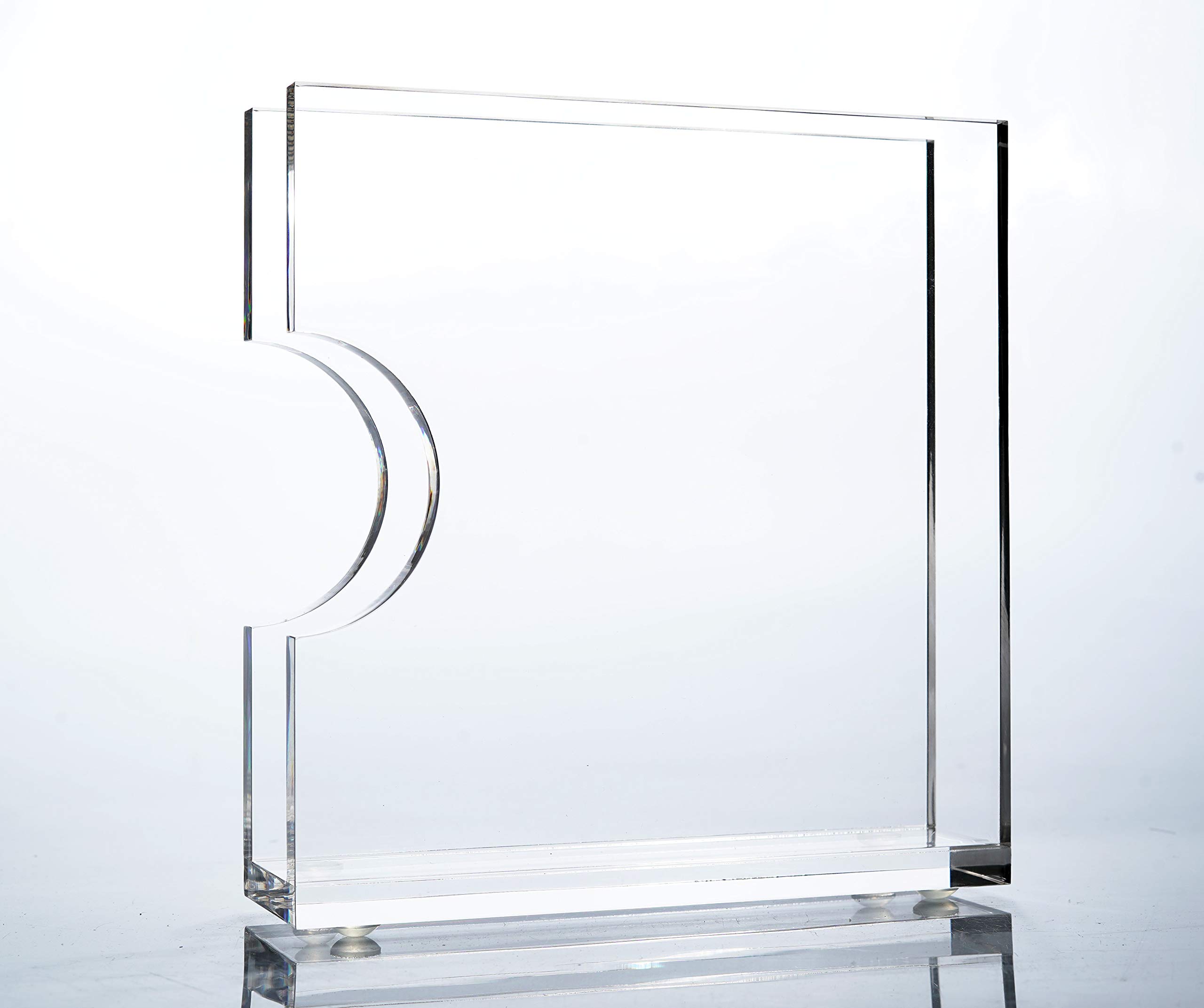 Acrylic Napkin Holder for Tables - Clear Napkin Holders For Wedding Lunch Dinner - Vertical Space Saving - Safe Sturdy - Modern Contemporary Elegant, 6.25 In x 6.25 In