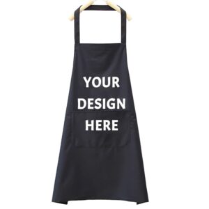 zmvise personalized kitchen apron custom your design text logo women men aprons