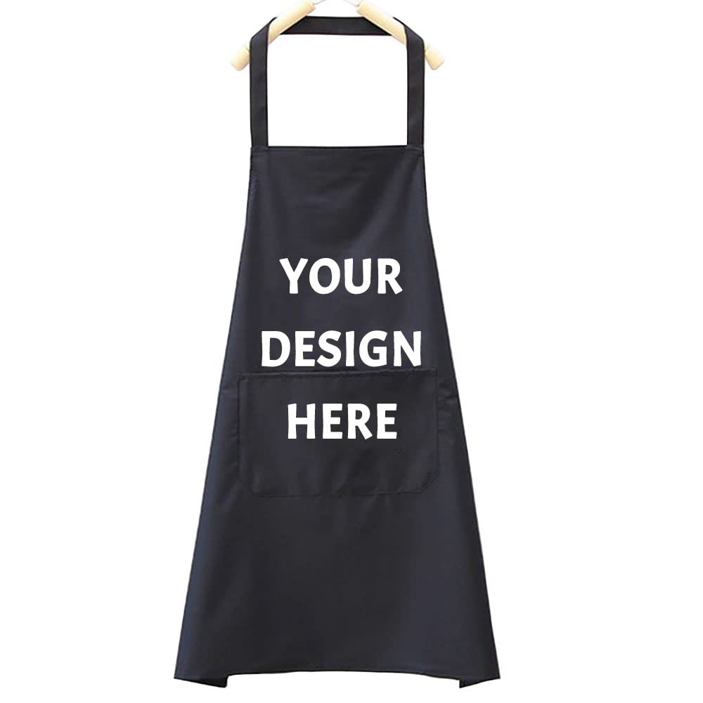 ZMvise Personalized Kitchen Apron Custom Your Design Text Logo Women Men Aprons