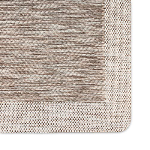 Martha Stewart Aloha Modern Pineapple Anti-Fatigue Air-Infused Kitchen Mat, Coffee Brown, 19.6"x32"