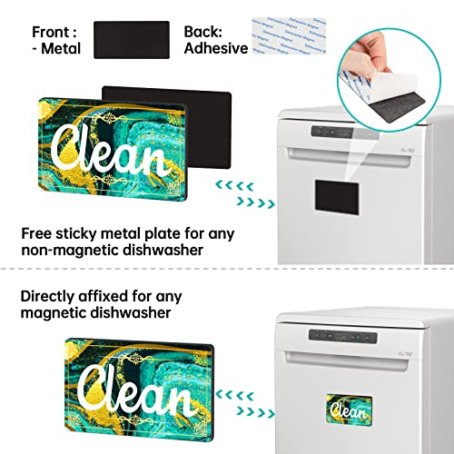 Dirty Clean Dishwasher Magnet,Dishwasher Magnet Clean Dirty Sign Magnet for Dishwasher Dish Bin That Says Clean or Dirty Dish Washer Refrigerator for Kitchen Organization and Storage Necessities